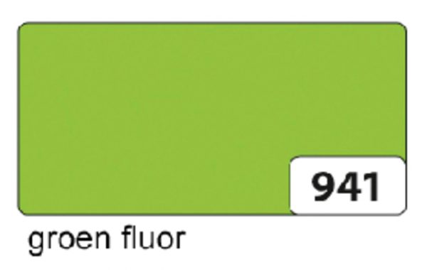 65941E - FOL Etalagekarton 50x70cm 400g/m² Fluor Groen Nr:941 1vel