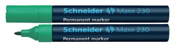 123004 - SCHNEIDER Viltstift Permanent 230 1-3mm Groen 1st