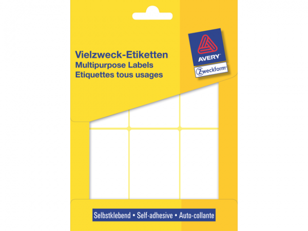 3329 - AVERY Etiket Permanent no:3329 76x39mm 192st Wit 1 Pak