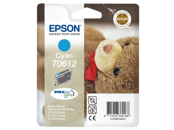 C13T06124010 - EPSON T0612 Cyaan 8ml