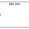 S0722420 - DYMO Mat Permanent 24mm Kern 1Baans 1 Buiten 180°