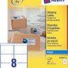 J8165-40 - AVERY Verzend Etiket QuickDRY J8165 99.1x67.7mm 320st Wit 1 Pak