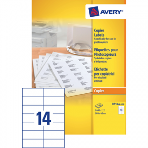 DP144-100 - AVERY Adres Etiket Copier 105x42mm 1.400st Wit 1 Pak