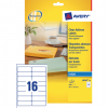 J8562-25 - AVERY Adres Etiket QuickPEEL J8562 99.1x33.9mm 400st Transparant 1 Pak