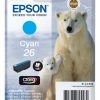 C13T26124012 - EPSON 26 Cyaan 4,5ml 300vel