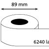 S0722390 - DYMO Mat Permanent 24mm Kern 1Baans 1 Buiten 180°