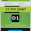 S0720590 - DYMO Lettertape D1 12mm 7m Groen Zwart Polyester 45019