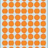 2234 - HERMA Gekleurde Etiketten Schrijfpapier Ø13mm 2.464st Fluor Oranje 1 Pak