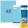 4368 - HERMA Gekleurde Etiketten Signalering 45.7x21.2mm 960st Blauw 1 Pak