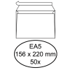 XO QUA STOR1401 - Hermes Envelop Bank EA5 156x220mm 80gr Strip 50st Wit