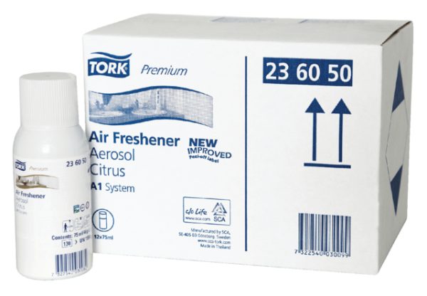 236050 - Tork Vulling voor Luchtverfrisserdispenser Airfresh Citroen 75ml 1st