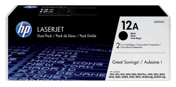 Q2612AD - HP Toner Cartridge 12A Black 2.000vel 2st