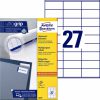 3479 - Avery Universal Etiket Zweckform 70x32mm 2.700st Wit