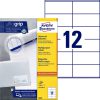 3424 - Avery Universal Etiket Zweckform no:3424 105x48mm 1.200st Wit