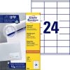 3422 - Avery Universal Etiket Zweckform no:3422 70x35mm 2.400st Wit