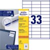 3421 - Avery Universal Etiket Zweckform no:3421 70x25,4mm 3.300st Wit