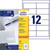 3659 - Avery Universal Etiket Zweckform 97x42.3mm 1.200st Wit