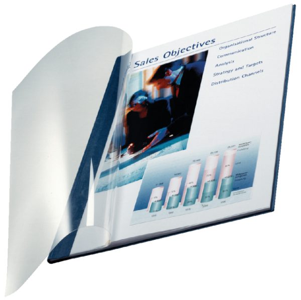 73980035 - LEITZ Inbindomslag Softcover 3.5mm Blauw 10st