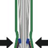 73990095 - LEITZ Inbindomslag ImpressBind 7mm Zwart 10st