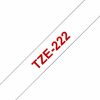 TZE-222 - Brother Lettertape P-Touch 9mm 8m Wit Rood