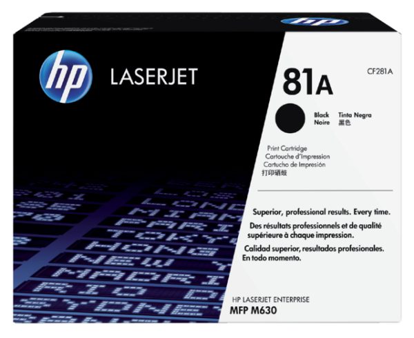 CF281A - HP Toner Cartridge 81A Black 10.500vel 1st