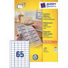 3666 - Avery Universal Etiket Zweckform 38x21.2mm 6.500st Wit