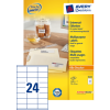 3422 - Avery Universal Etiket Zweckform no:3422 70x35mm 2.400st Wit