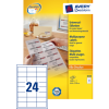 3658 - Avery Universal Etiket Zweckform 64.6x33.8mm 2.400st Wit