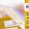 FL 01 - Avery Frankeer Etiket 38x140mm 1.000st Wit