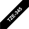 TZE-345 - Brother Lettertape P-Touch 18mm 8m Zwart Wit