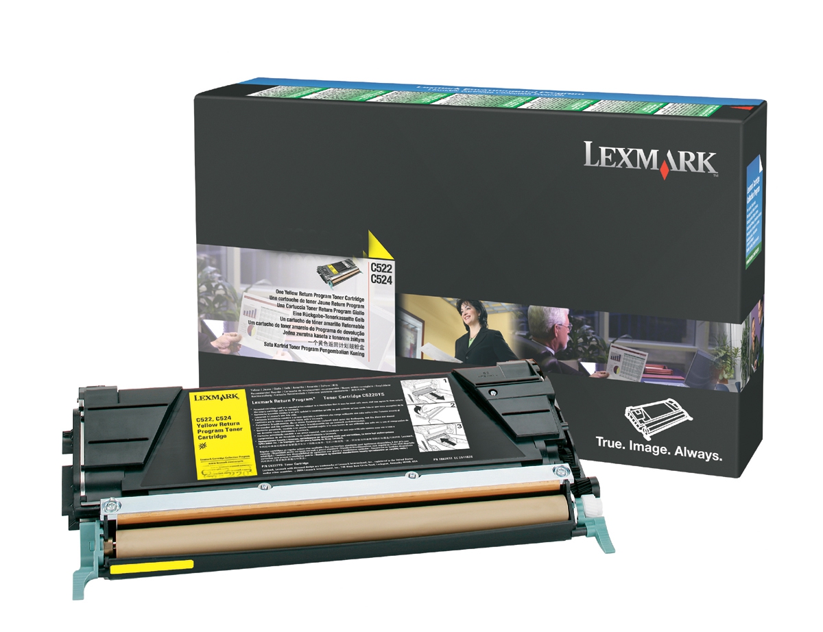 C524H3YG - LEXMARK Toner Cartridge Yellow 5.000vel 1st