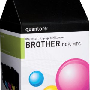 Inkcartridge quantore bro lc-985 zwart 3 kleuren(4 stuk/pak)
