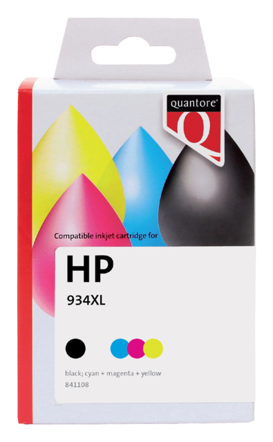 INKCARTRIDGE QUANTORE HP 934XL 935XL X4E14AE ZWART