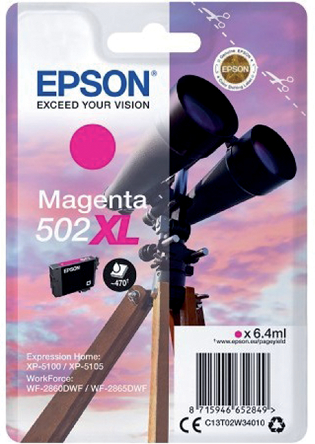 Epson 502XL Magenta (Origineel)