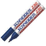123003 - SCHNEIDER Viltstift Permanent 230 1-3mm Blauw 1st