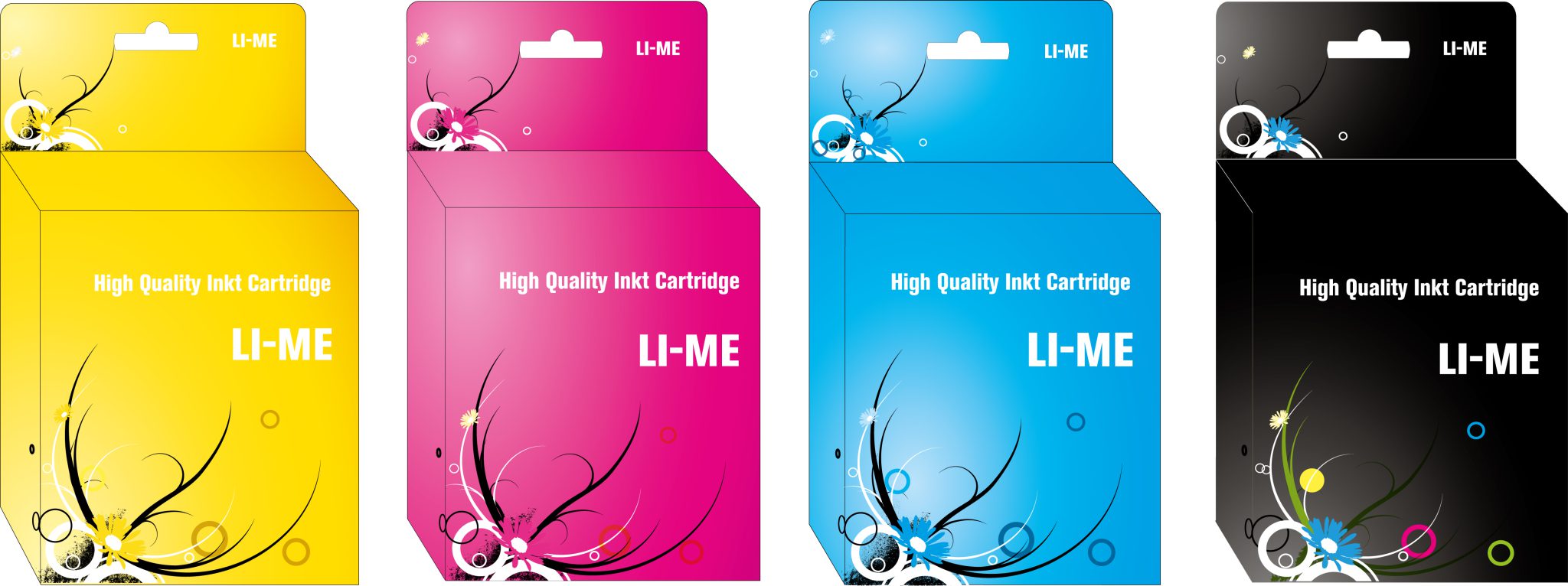 LI-ME Inkt Black & Yellow & Magenta & Cyaan 1-Pack