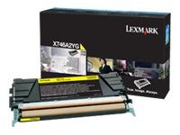 X746A2YG - LEXMARK Toner Cartridge Yellow 7.000vel 1st