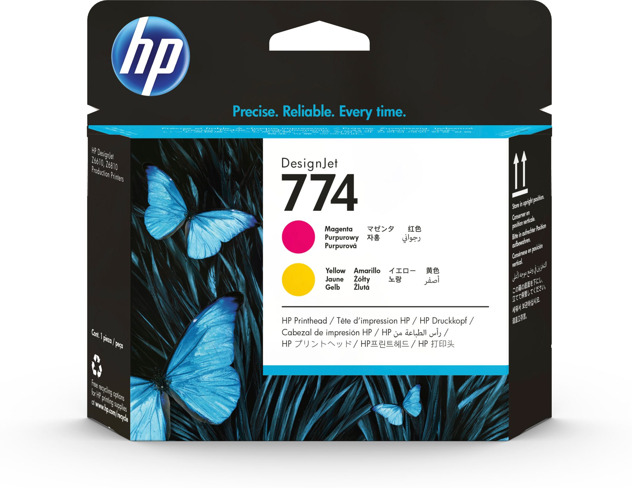 Hp 774 magenta/yellow printhead