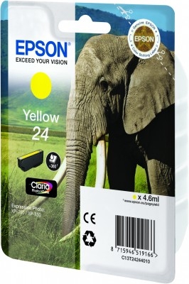 EPSON Inkt Cartridge 24 Yellow 4,6ml 1st