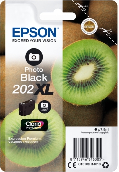 Epson 202xl photo black ink cartridge (with security)