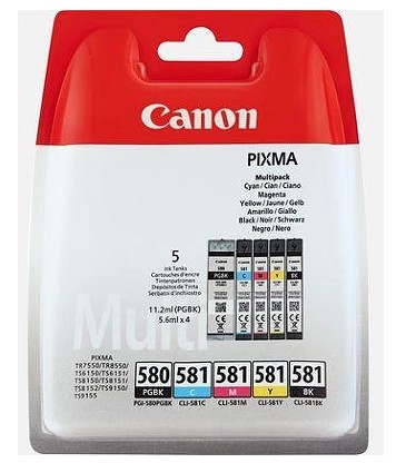 Canon ink pgi-580/cli-581 bk/cmyk sec