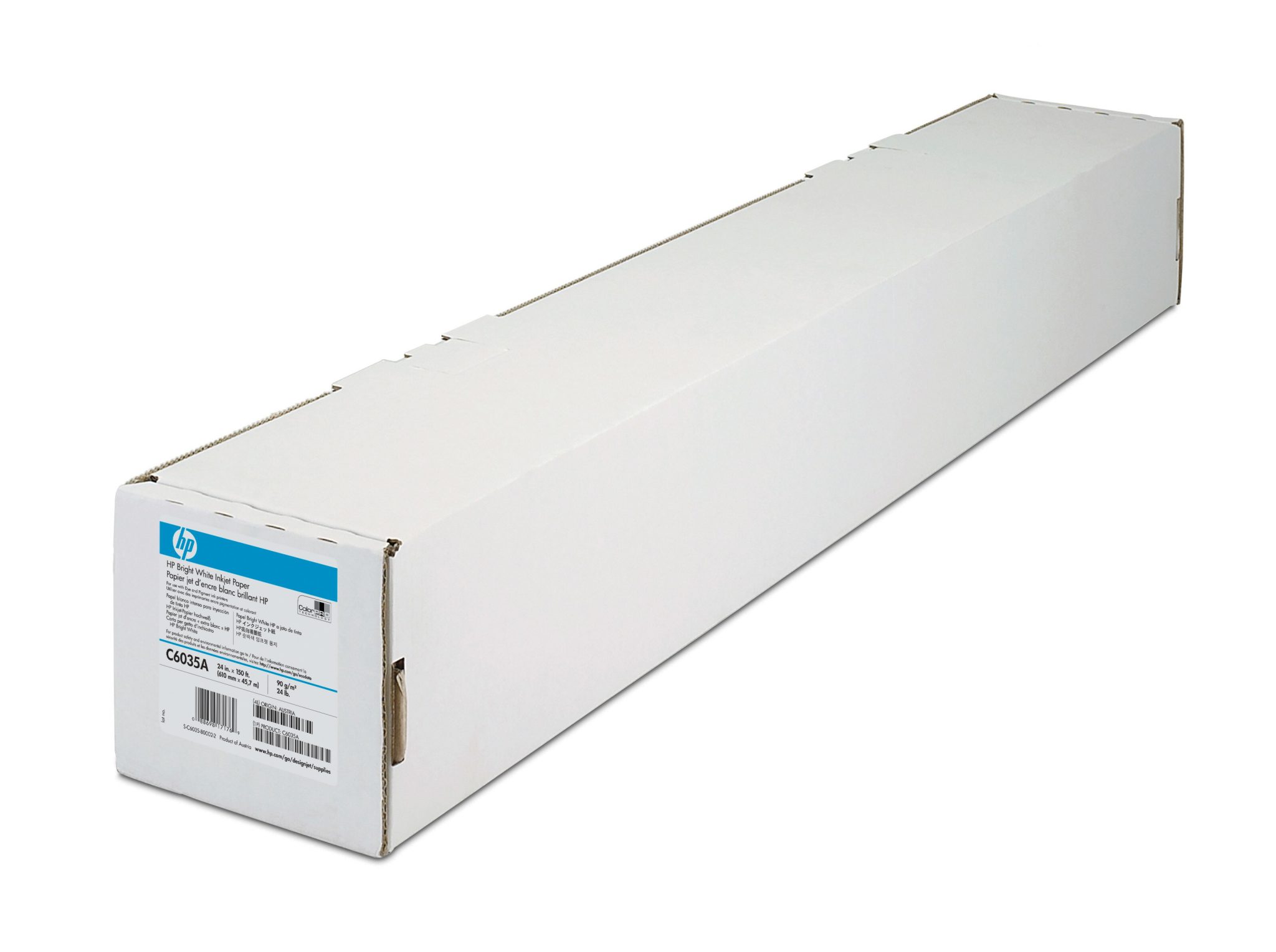 HP Plotterpapier 420mm (A2) 45,7m Wit 90g/m² Mat