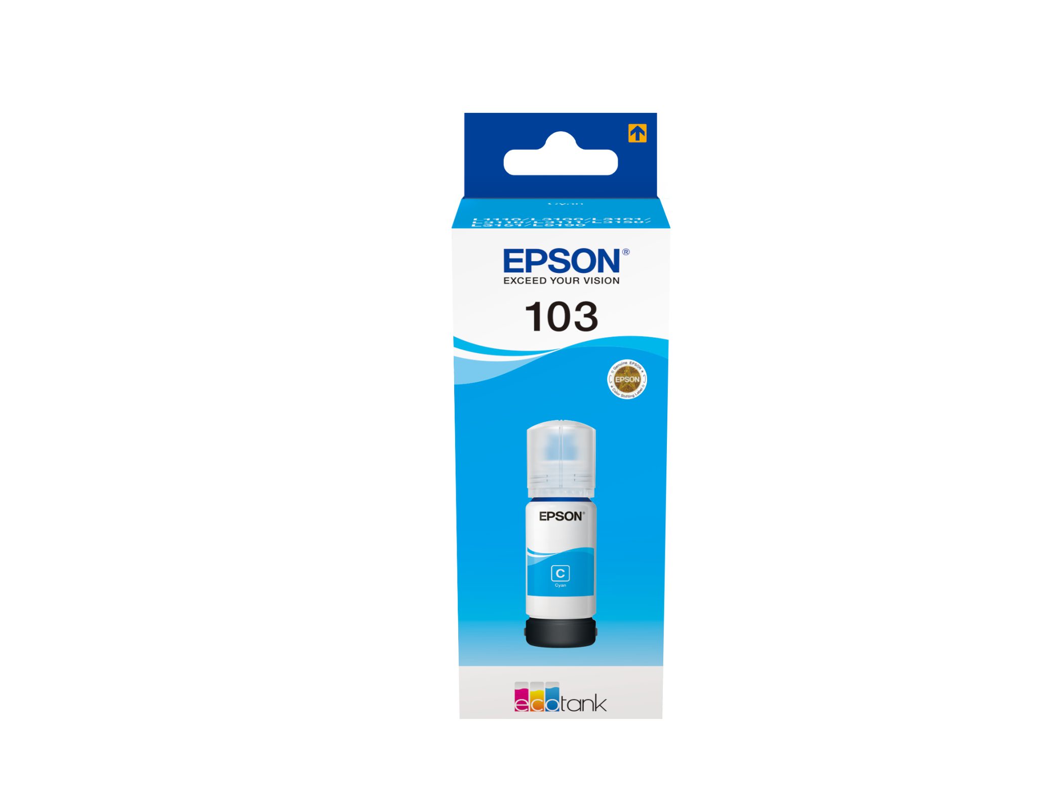 EPSON 103 EcoTank Cyan ink bottle local