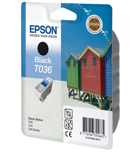 C13T03614010 - EPSON Inkt Cartridge T036 Black 10ml 1st