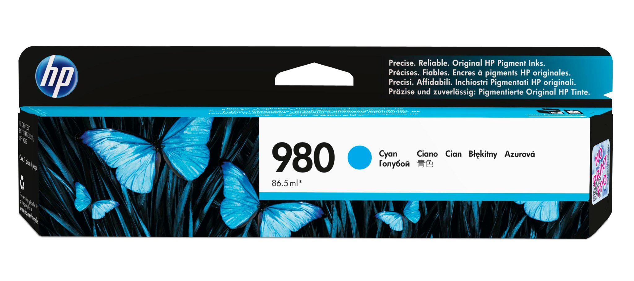 Hp 980a originele ink cartridge cyaan standard capacity 86.5ml 6.600 pagina