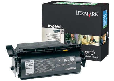 12A6865 - LEXMARK Toner Cartridge Black 30.000vel 1st