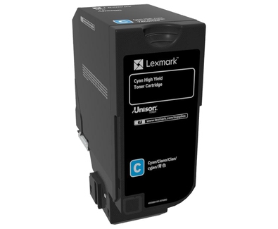 74C0H20 - LEXMARK Toner Cartridge Cyaan 12.000vel 1st