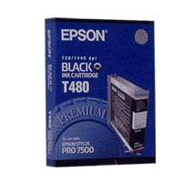 EPSON Inkt Cartridge T480 Black 110ml 1st