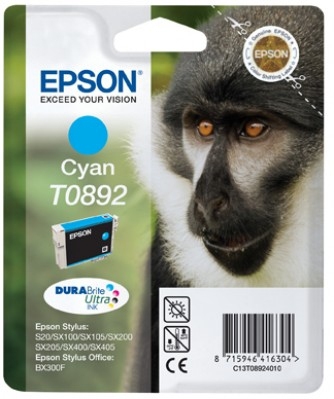 Epson t0892 inktcartridge cyaan low capacity 3.5ml 1-pack rf-am blister
