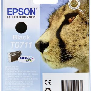 Epson t0711 inktcartridge zwart standard capacity 7.4ml 1-pack rf-am blister multi tag